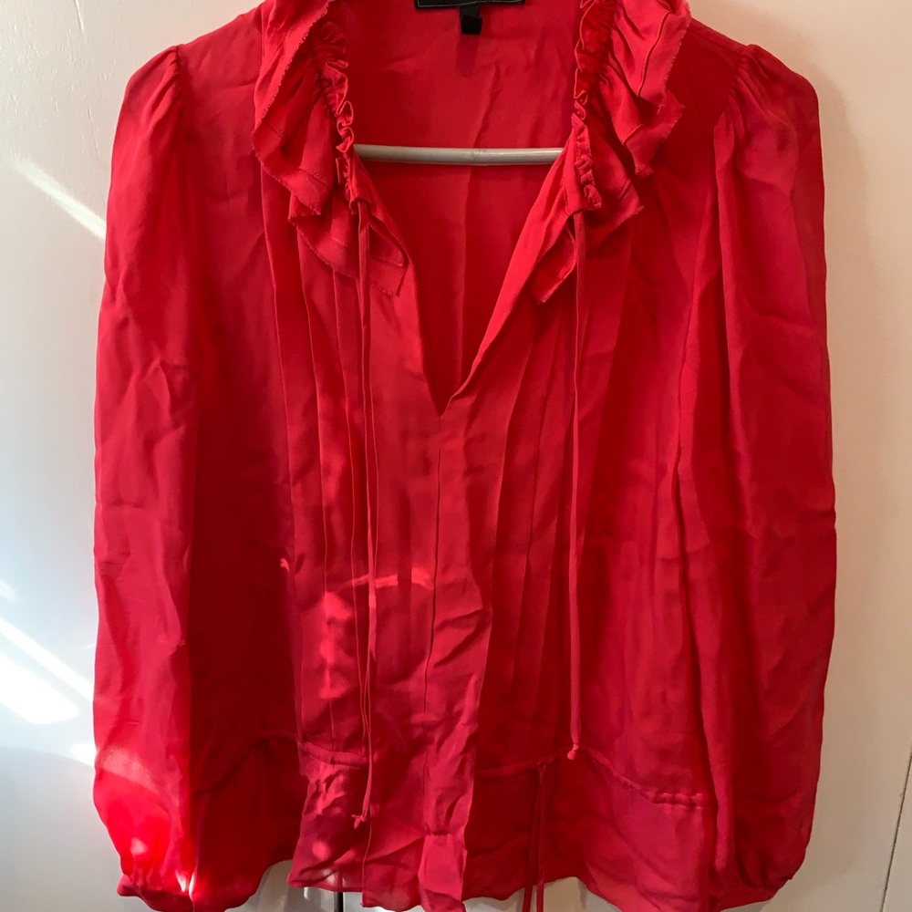 BCBG pink blouse